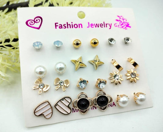 Alloy Earrings ,pack of 12