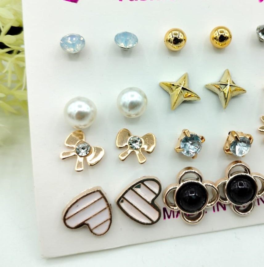 Alloy Earrings ,pack of 12